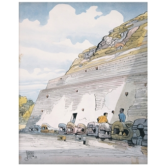 Teotihuacanos, de la serie Viajes de mi México, sección IV - Ramón Valdiosera Berman