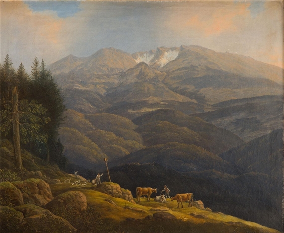 On the pasture by Gustav Meissner