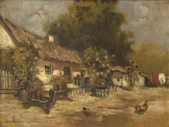 farmstead in sommer - Monogrammist JL