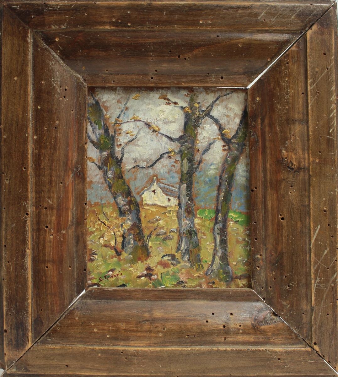 Artwork by Federico Severino, Paisaje de primavera, Made of Oil on board
