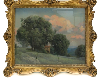 Paisaje con casa - Tomàs Viver  Aymerich