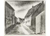 Rue a Herouville by Maurice de Vlaminck, 1921