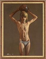 BOY WITH BALL by Robert R. Bliss