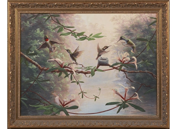 Hummingbirds by Richard Christopher Davis, 1996