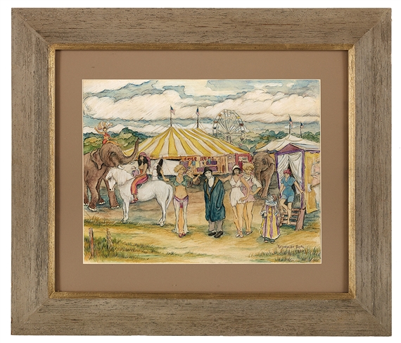 Circus Scene by Reynolds Beal, 1934