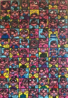 70 Faces - Drewbert-ART