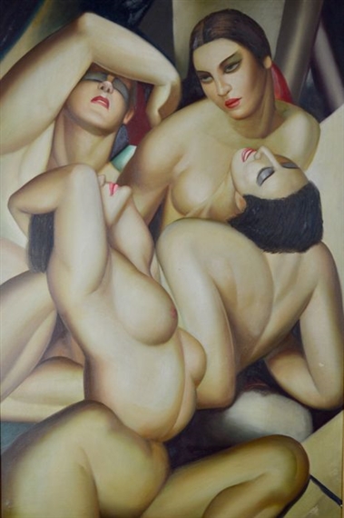 Tamara de Lempicka | Group of four nudes. | MutualArt