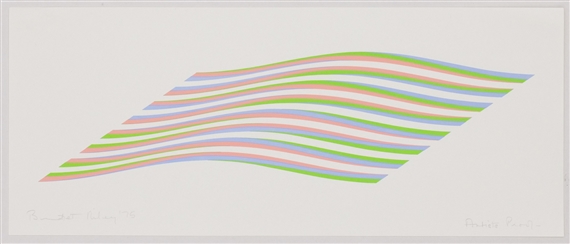 Untitled (Wave) by Bridget Riley, 1975