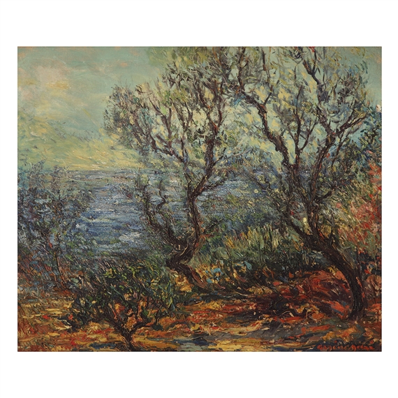 Les oliviers à Ramatuelle by Arsène Sari