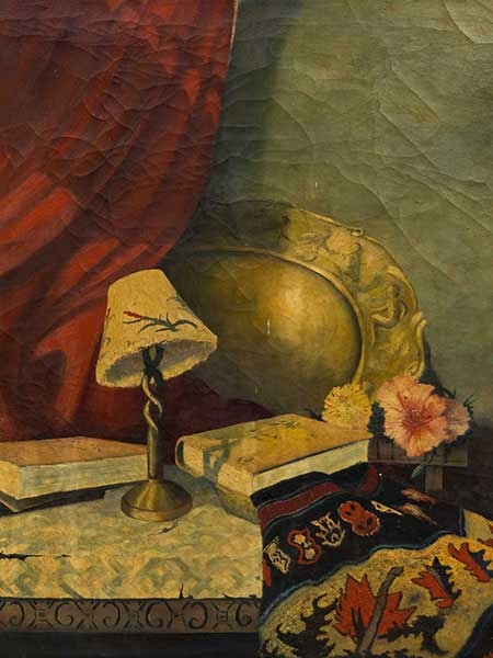 Artwork by Hennie Griesel, Still Life Interior Scene, Made of Oil