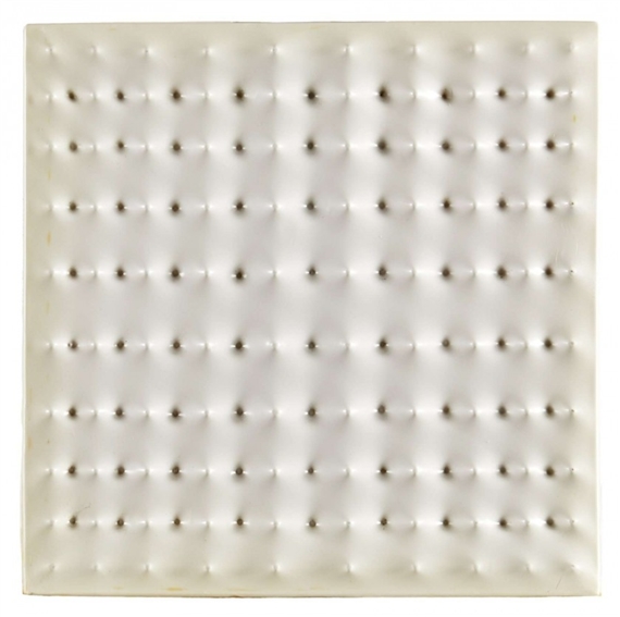 Estroflesione by Enrico Castellani, 1968