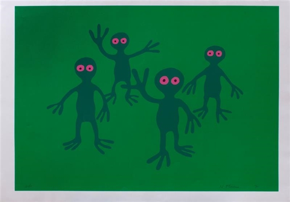 Three Works: GREEN FIGURES; BALLOONS AND DANCERS - Nicholas Munro