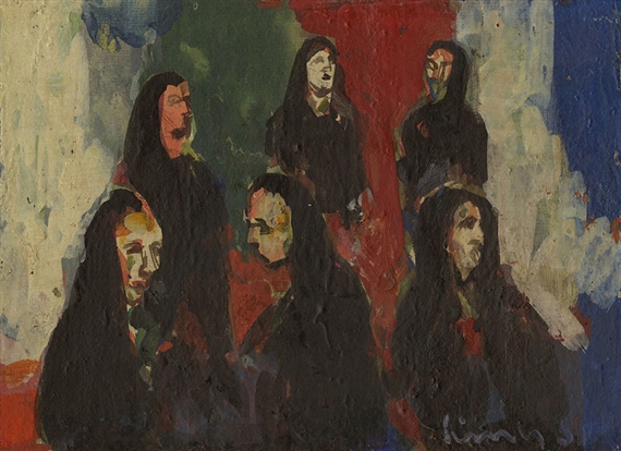 Sechs Nordafrikanerinnen by Carl Walter Liner, 1951