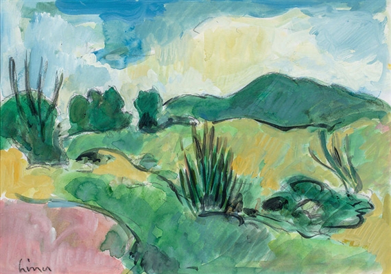 Landschaft in der Provence by Carl Walter Liner