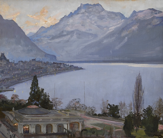 EVENING, MONTREUX by John Lavery