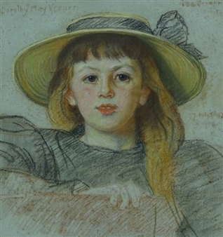 Portrait of the artist's daughter - Ida Verner