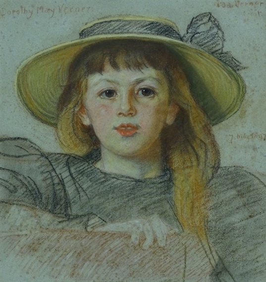 Portrait of the artist's daughter - Ida Verner