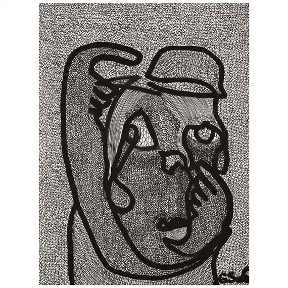 2 Works: Tetes de Personnages (Série Caviar) by Gérard Sendrey, 2008