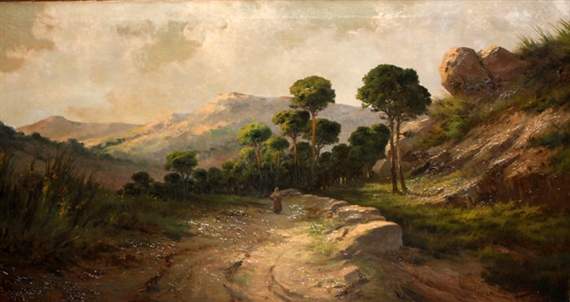 Paisaje con figura - Esteve Martinell Verdaguer