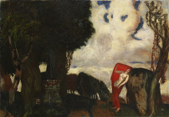 Iphigenie auf Tauris by Franz von Stuck, circa  1890