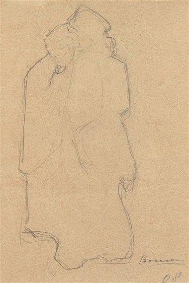 "Due donne" by Umberto Boccioni, 1903-1904