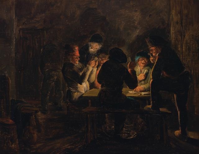 The Card Players by Adriaen Brouwer