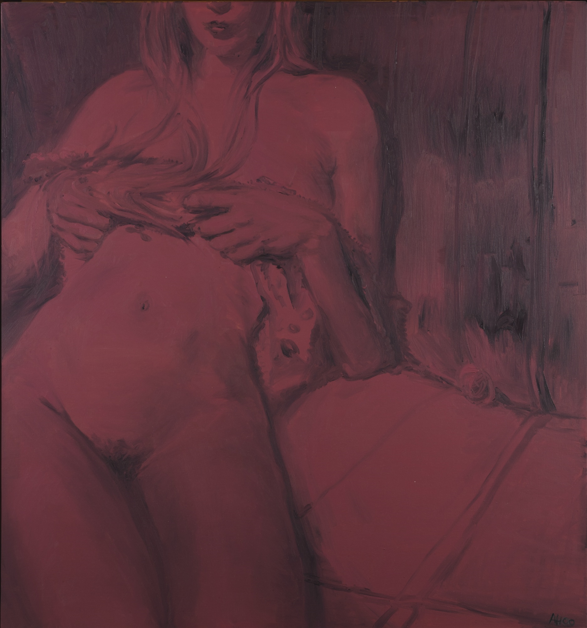 Artwork by Anton Henning, PIN-UP NO. 32, Made of oil on linen