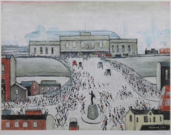 Station Approach by Laurence Stephen Lowry