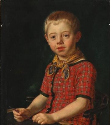Portrait of a Boy by Jørgen Roed, 1848