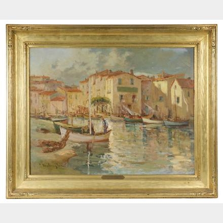 Harbor Scene by Paul Justin Marcel Balmigère