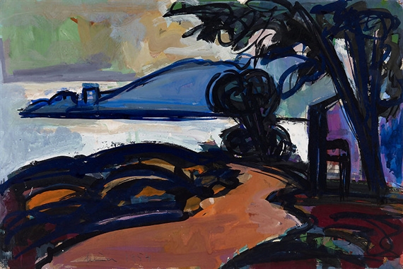 Meeresbucht auf Korsika by Carl Walter Liner, 1954