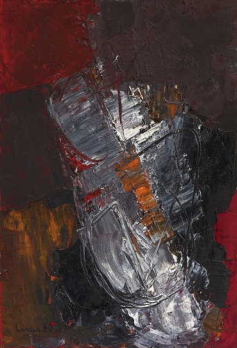 Komposition rot-grau-schwarz by Carl Walter Liner, 1959