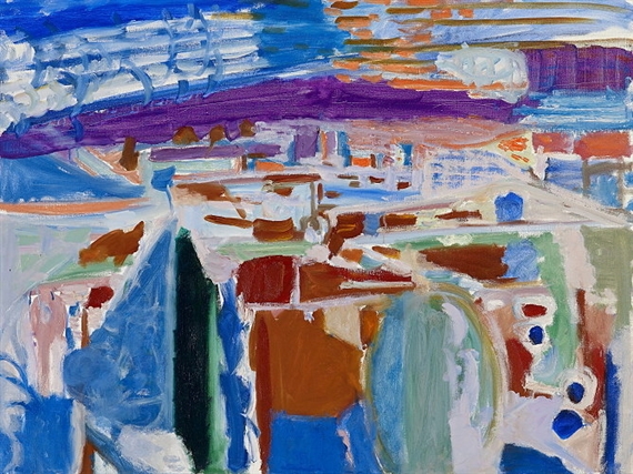 Nachtlandschaft by Max Gubler, 1957