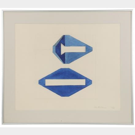 Blue Abstract by Peter Hutchinson, 1966