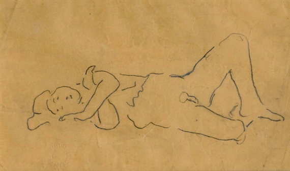 Liegende Person by Ferdinand Hodler