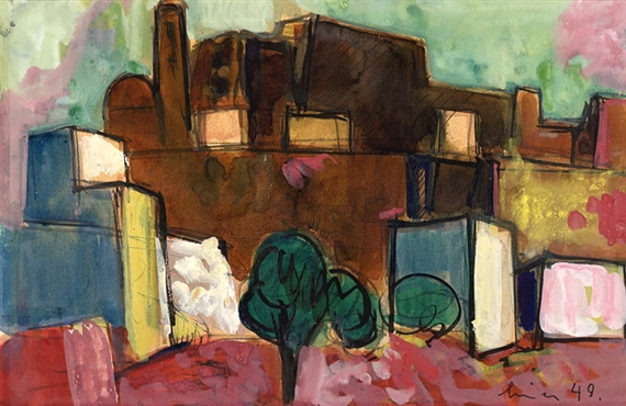 Peniscola by Carl Walter Liner, 1949