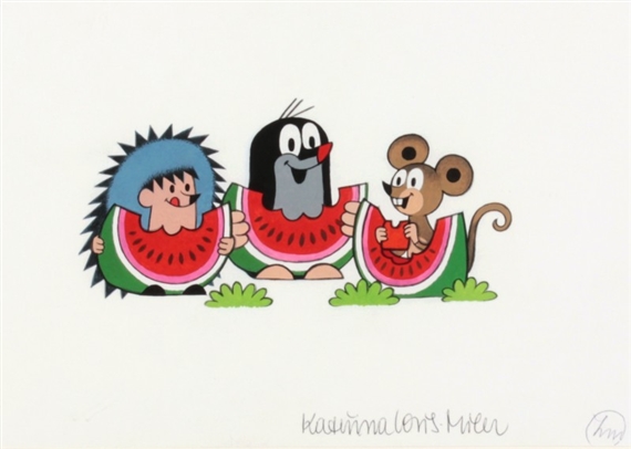 Krtek a meloun by Zdeněk Miler, Kateřina Miler