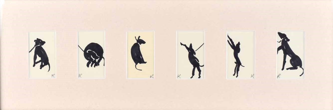 Harold Riley | 6 Works: Series of Dogs from the Original Hospital ...