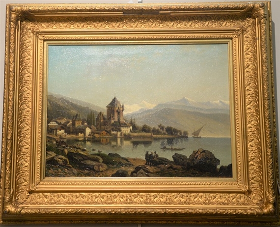 The Chateau Chillon by Clarkson Frederick Stanfield