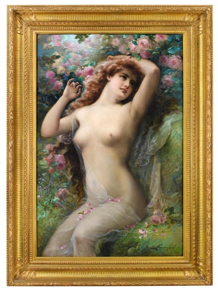 Female Nude by Émile Vernon, 1904