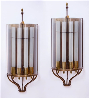 PAIR OF FRENCH ART DECO CHROME - Joan Stein