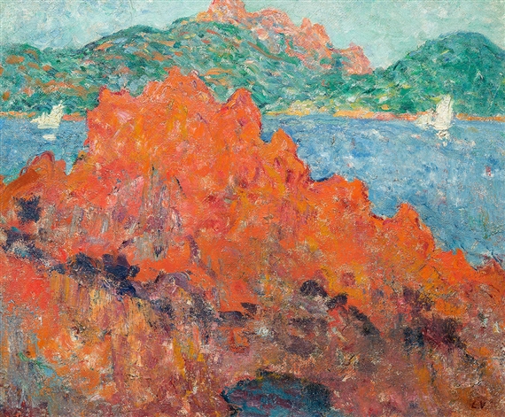 Les rochers rouges à Agay by Louis Valtat, circa 1898