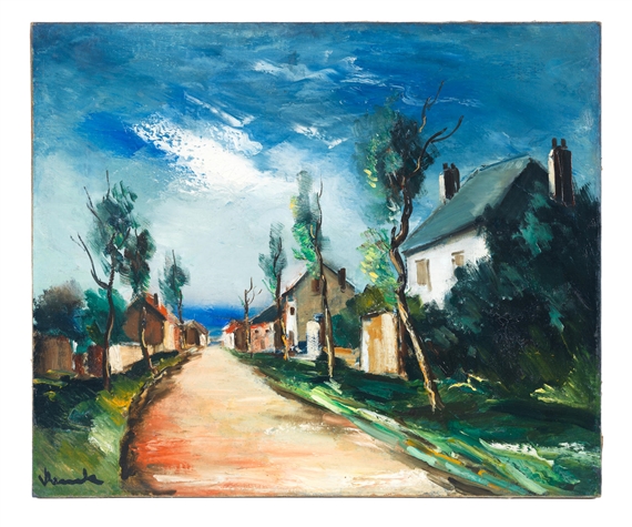 Rue de village by Maurice de Vlaminck, circa 1920 - 1924