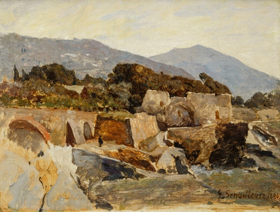 Capolungo Riviera by Gustav Schönleber, 1886