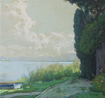 Early morning at the Lake Chiemsee - Albert Stagura