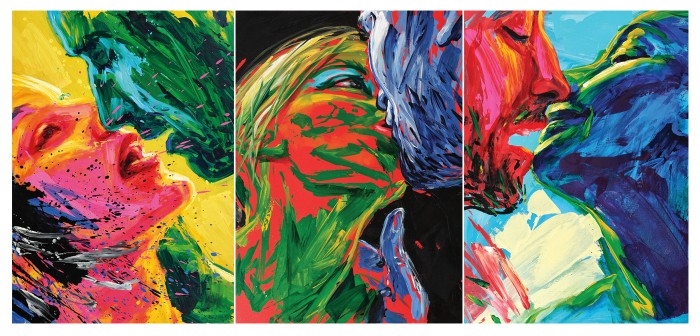 Artwork by Valeriu Mladin, Kiss, Made of oil on canvas