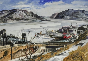 The Hudson at Newburgh, New York - Bruce Handiside Mitchell