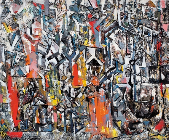 Incendiaries (Les Incendiaires) by Endre Rozsda, circa 1960-1962