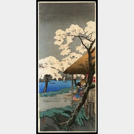 The Sumida River by Takahashi Shōtei, circa 1930's