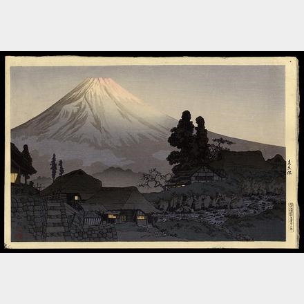 Fuji From Mizukubo by Takahashi Shōtei, 1935